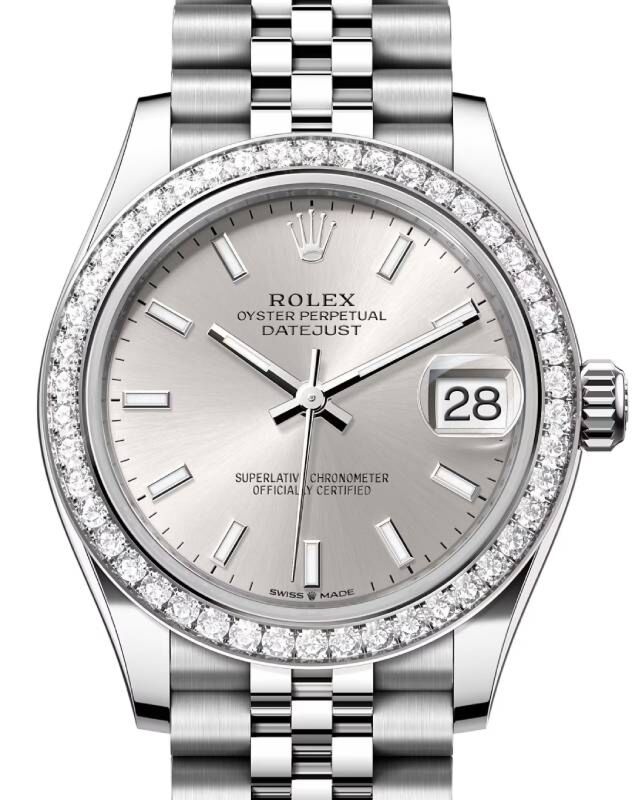 Rolex Datejust 31 31 mm 278384RBRSSJ Steel/White Gold/Diamonds Silver