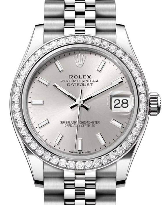 Rolex Datejust 31 31 mm 278384RBRSSJ Steel/White Gold/Diamonds Silver