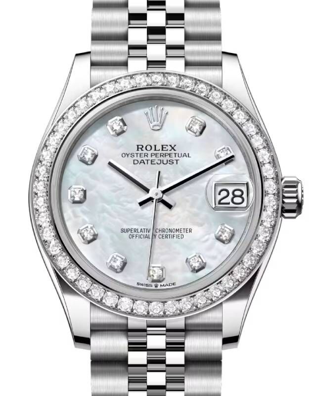 Rolex Datejust 31 31 mm 278384RBRWMOPDJ Steel/White Gold/Diamonds White Mother of Pearl