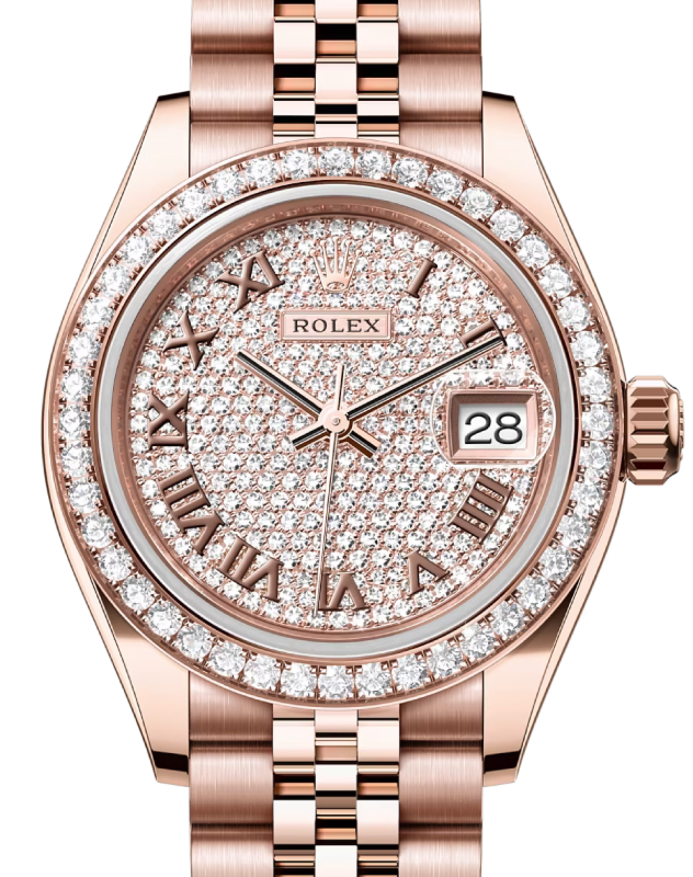 Rolex Lady-Datejust 28 28 mm 279135RBRDPRJ Rose Gold/Diamonds Diamond Pave