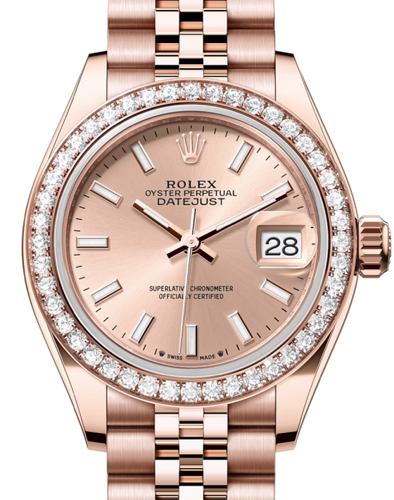 Rolex Lady-Datejust 28 28 mm 279135RBRRSJ Rose Gold/Diamonds Rose