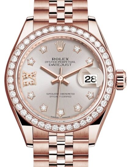 Rolex Lady-Datejust 28 28 mm 279135RBRSDDIXJ Rose Gold/Diamonds Sundust