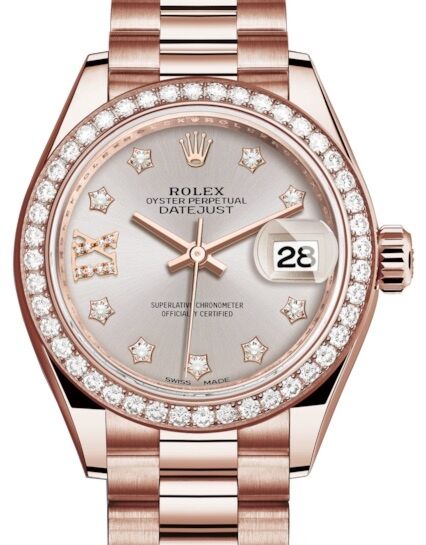 Rolex Lady-Datejust 28 28 mm 279135RBRSDIXP Rose Gold/Diamonds Sundust
