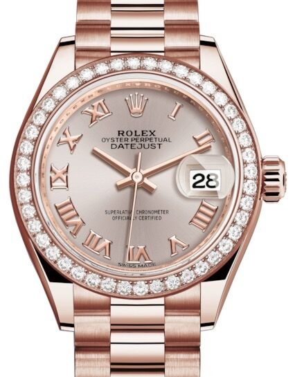 Rolex Lady-Datejust 28 28 mm 279135RBRSDRP Rose Gold/Diamonds Sundust