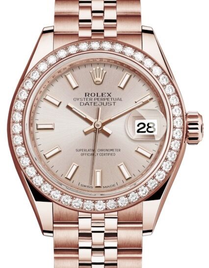 Rolex Lady-Datejust 28 28 mm 279135RBRSDSJ Rose Gold/Diamonds Sundust