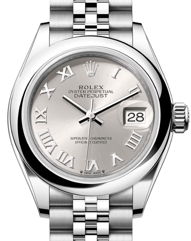 Rolex Lady-Datejust 28 28 mm 279160SRJ Steel Silver