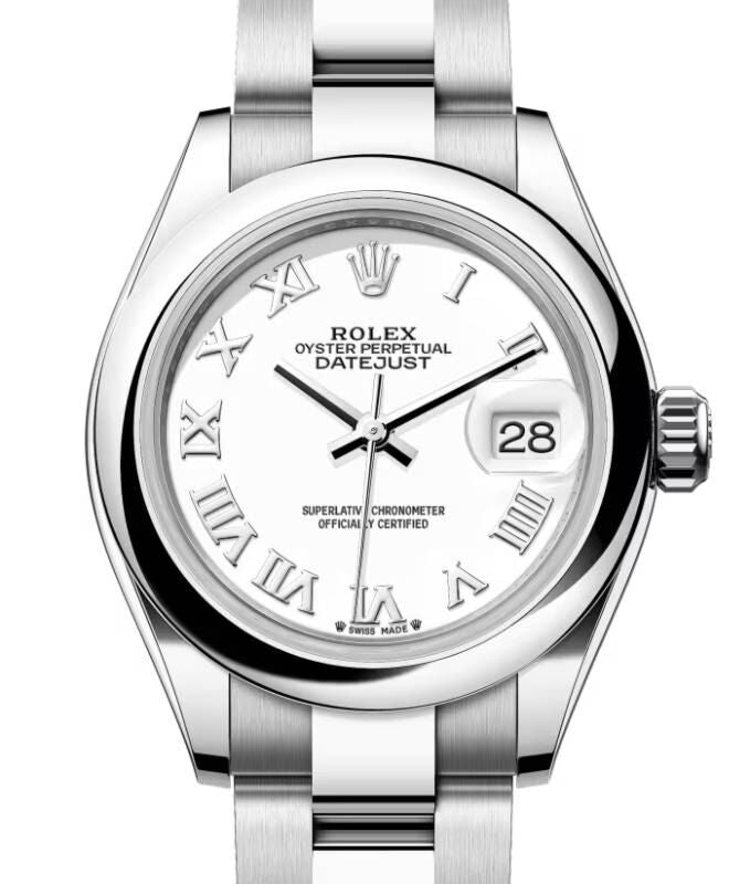 Rolex Lady-Datejust 28 28 mm 279160WRO Steel White