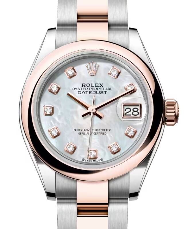 Rolex Lady-Datejust 28 28 mm 279161MDO Steel/Rose Gold White Mother of Pearl