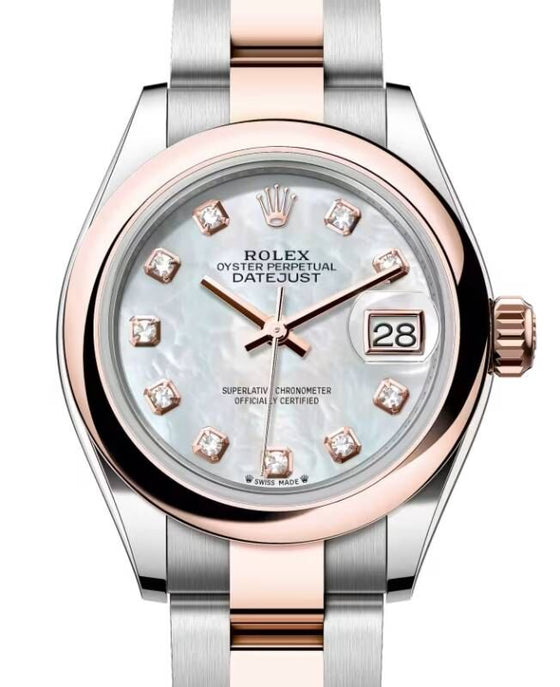 Rolex Lady-Datejust 28 28 mm 279161MDO Steel/Rose Gold White Mother of Pearl
