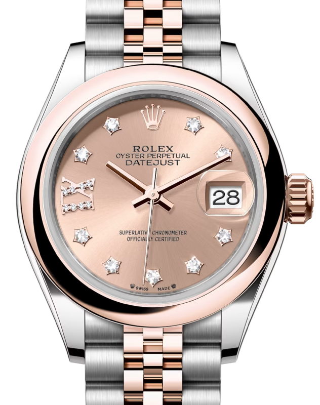 Rolex Lady-Datejust 28 28 mm 279161RDIXJ Steel/Rose Gold Rose