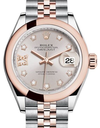 Rolex Lady-Datejust 28 28 mm 279161SDDRIXJ Steel/Rose Gold Sundust