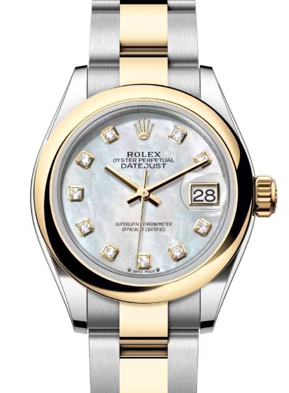 Rolex Lady-Datejust 28 28 mm 279163MDO Steel/Yellow Gold White Mother of Pearl