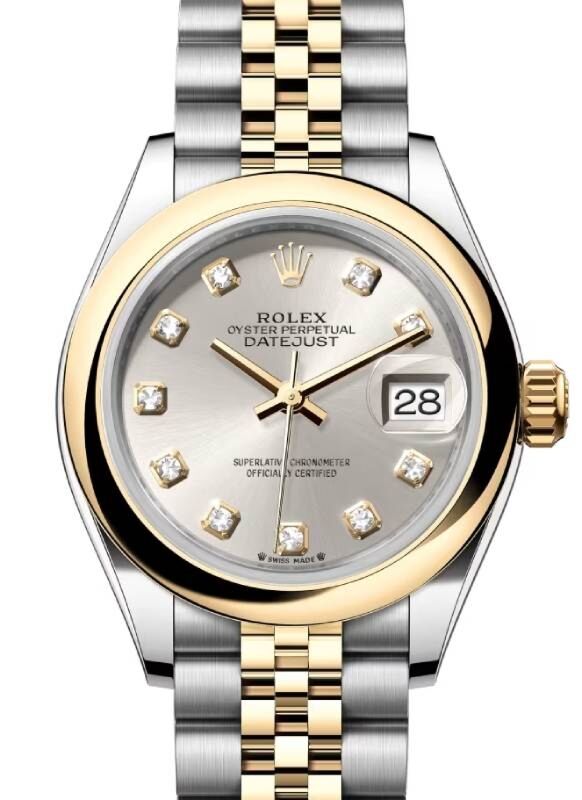 Rolex Lady-Datejust 28 28 mm 279163SDJ Steel/Yellow Gold Silver