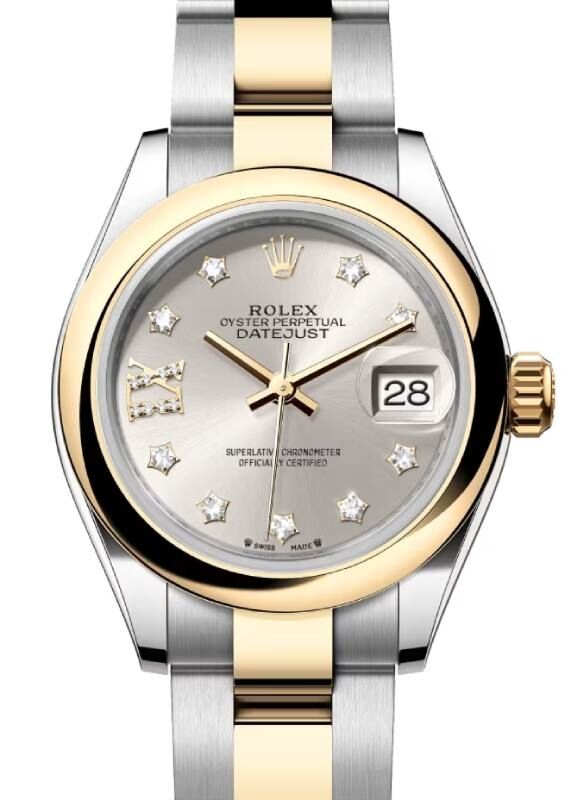 Rolex Lady-Datejust 28 28 mm 279163SDRXIO Steel/Yellow Gold Silver
