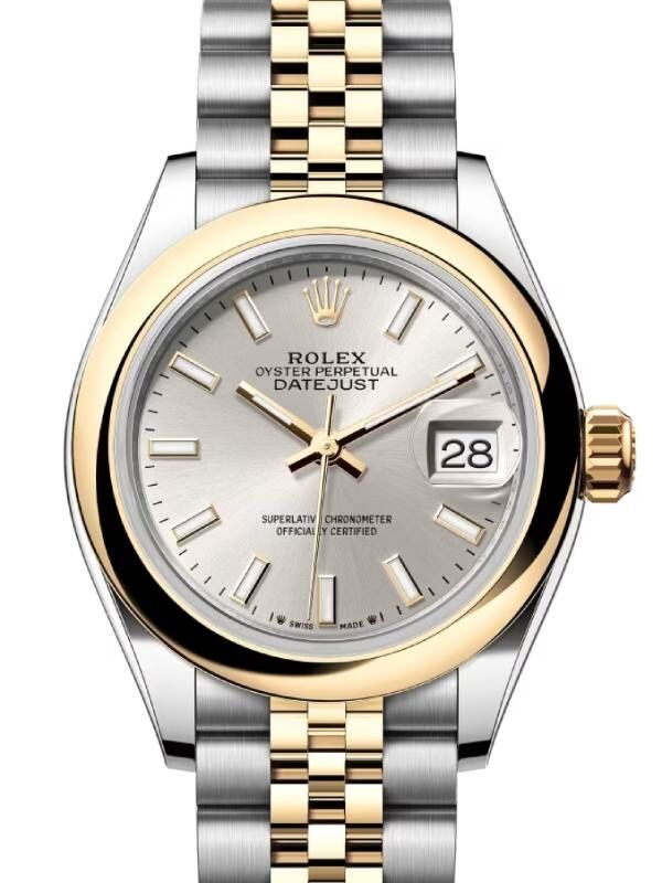 Rolex Lady-Datejust 28 28 mm 279163SSJ Steel/Yellow Gold Silver