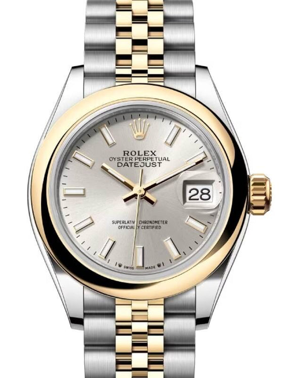Rolex Lady-Datejust 28 28 mm 279163SSJ Steel/Yellow Gold Silver