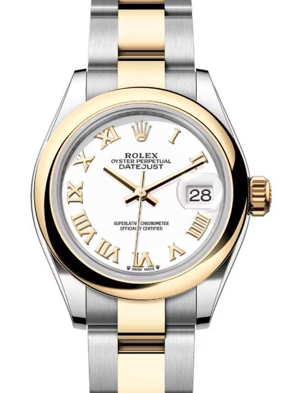 Rolex Lady-Datejust 28 28 mm 279163WRO Steel/Yellow Gold White