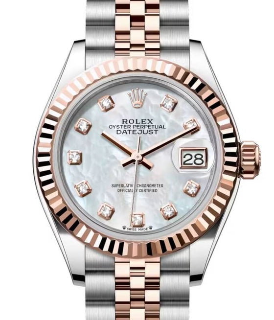 Rolex Lady-Datejust 28 28 mm 279171MDJ Steel/Rose Gold White Mother of Pearl