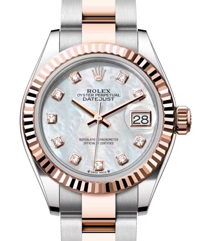 Rolex Lady-Datejust 28 28 mm 279171MDO Steel/Rose Gold White Mother of Pearl
