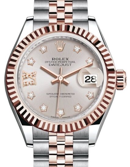 Rolex Lady-Datejust 28 28 mm 279171SDDRIXJ Steel/Rose Gold Sundust