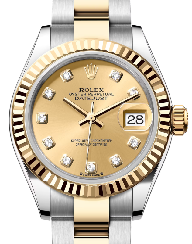 Rolex Lady-Datejust 28 28 mm 279173CDO Steel/Yellow Gold Champagne