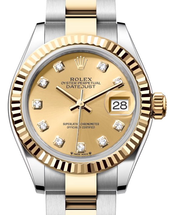 Rolex Lady-Datejust 28 28 mm 279173CDO Steel/Yellow Gold Champagne
