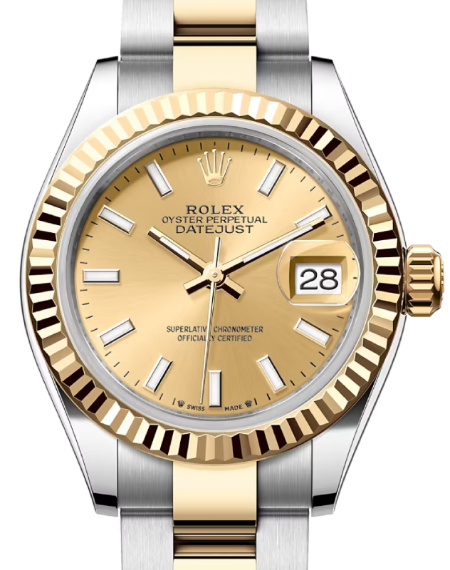 Rolex Lady-Datejust 28 28 mm 279173CSO Steel/Yellow Gold Champagne