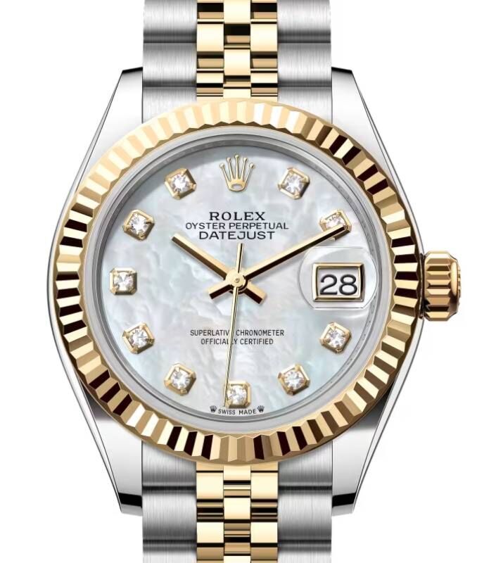Rolex Lady-Datejust 28 28 mm 279173MDJ Steel/Yellow Gold White Mother of Pearl