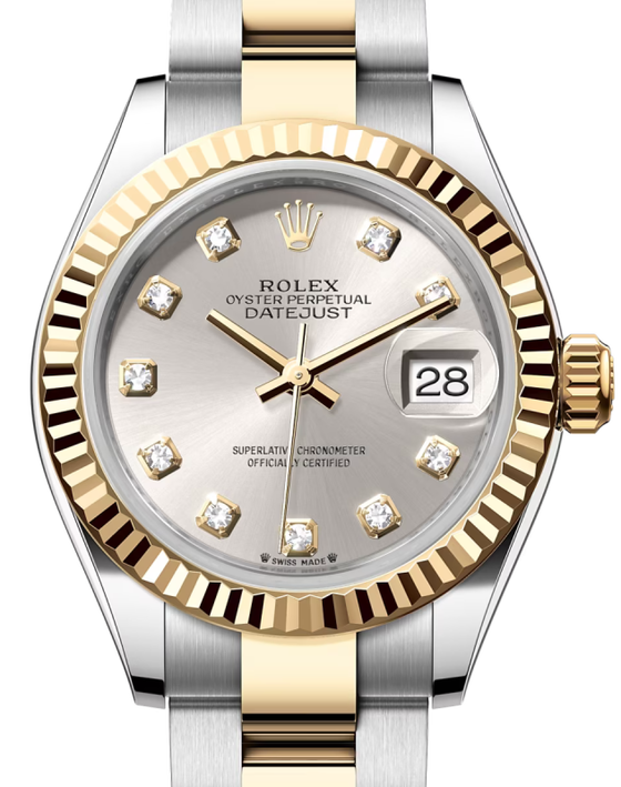Rolex Lady-Datejust 28 28 mm 279173SDO Steel/Yellow Gold Silver