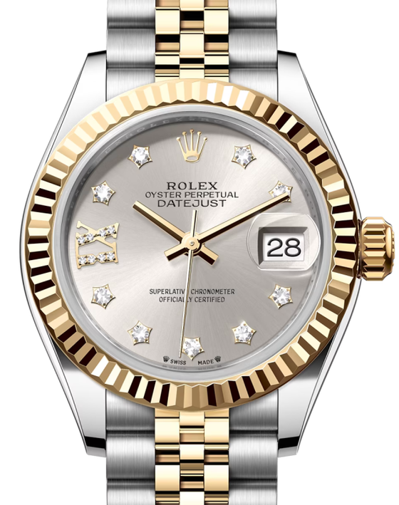 Rolex Lady-Datejust 28 28 mm 279173SDRIXJ Steel/Yellow Gold Silver