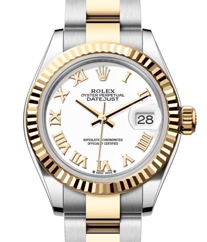 Rolex Lady-Datejust 28 28 mm 279173WRO Steel/Yellow Gold White