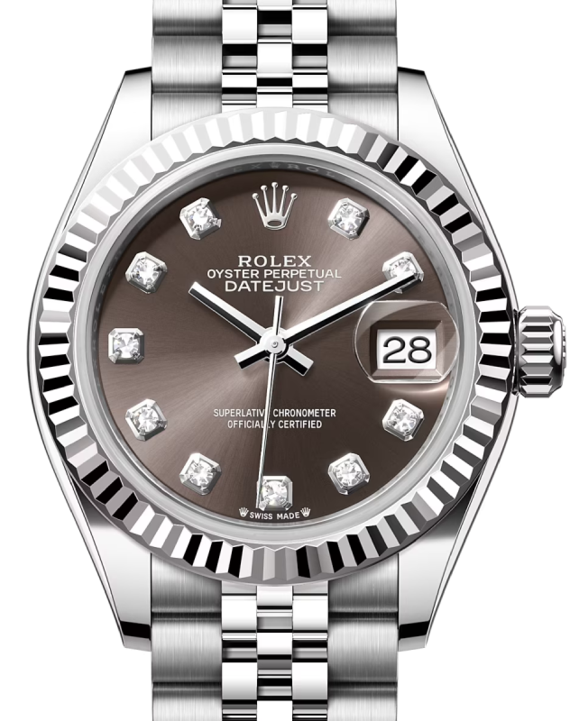 Rolex Lady-Datejust 28 28 mm 279174GDJ Steel/White Gold Grey
