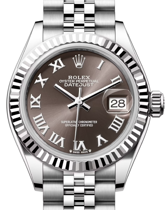 Rolex Lady-Datejust 28 28 mm 279174GRJ Steel/White Gold Grey