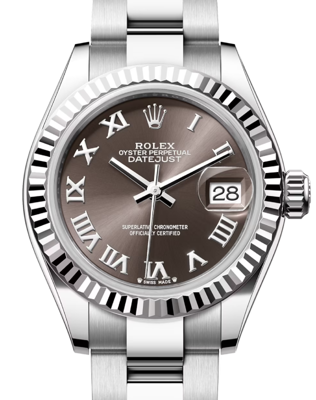 Rolex Lady-Datejust 28 28 mm 279174GRO Steel/White Gold Grey