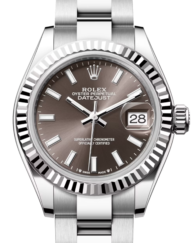 Rolex Lady-Datejust 28 28 mm 279174GSO Steel/White Gold Grey