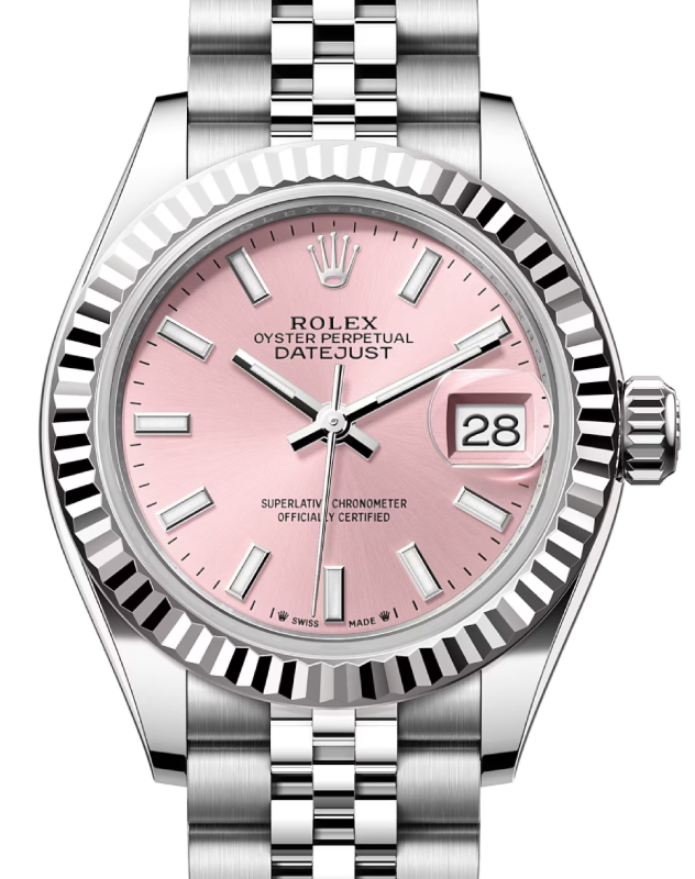 Rolex Lady-Datejust 28 28 mm 279174PSJ Steel/White Gold Pink