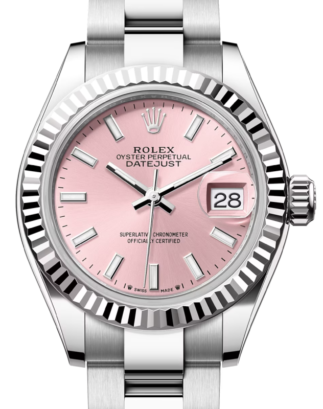 Rolex Lady-Datejust 28 28 mm 279174PSO Steel/White Gold Pink