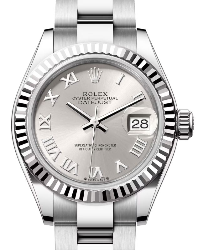 Rolex Lady-Datejust 28 28 mm 279174SRO Steel/White Gold Silver