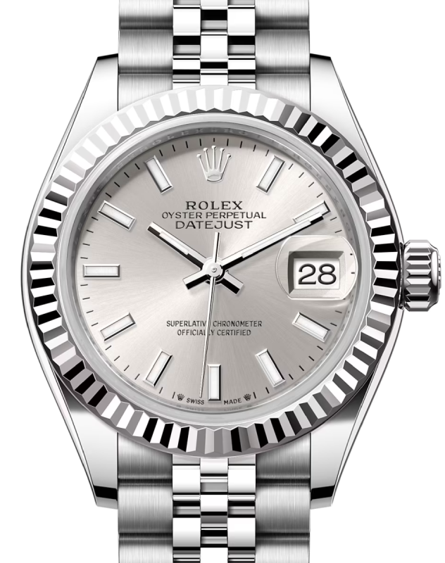 Rolex Lady-Datejust 28 28 mm 279174SSJ Steel/White Gold Silver