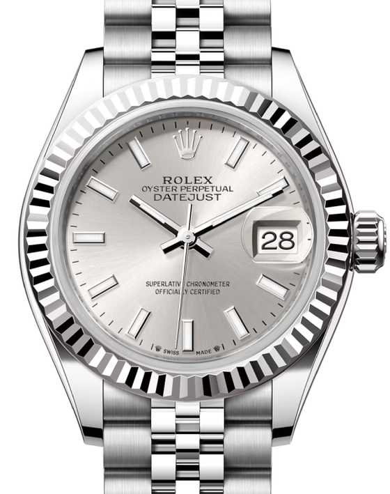 Rolex Lady-Datejust 28 28 mm 279174SSJ Steel/White Gold Silver