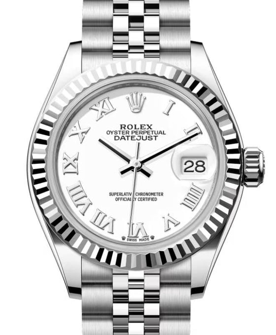 Rolex Lady-Datejust 28 28 mm 279174WRJ Steel/White Gold White
