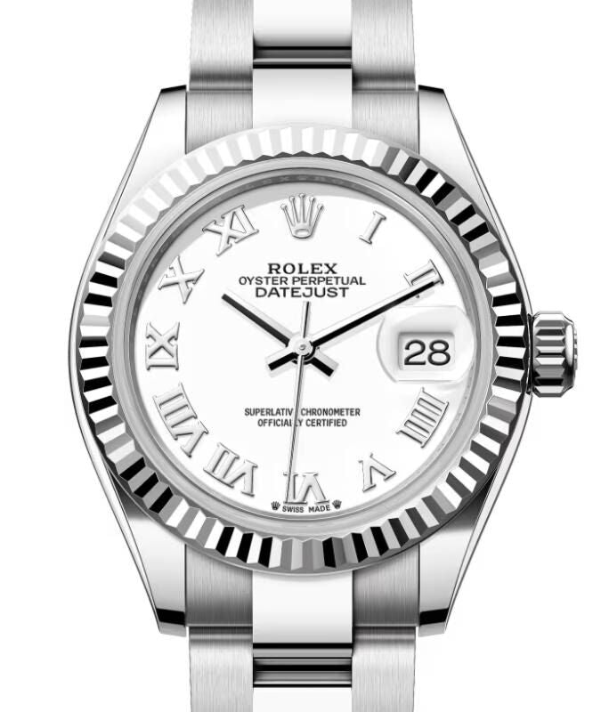 Rolex Lady-Datejust 28 28 mm 279174WRO Steel/White Gold White