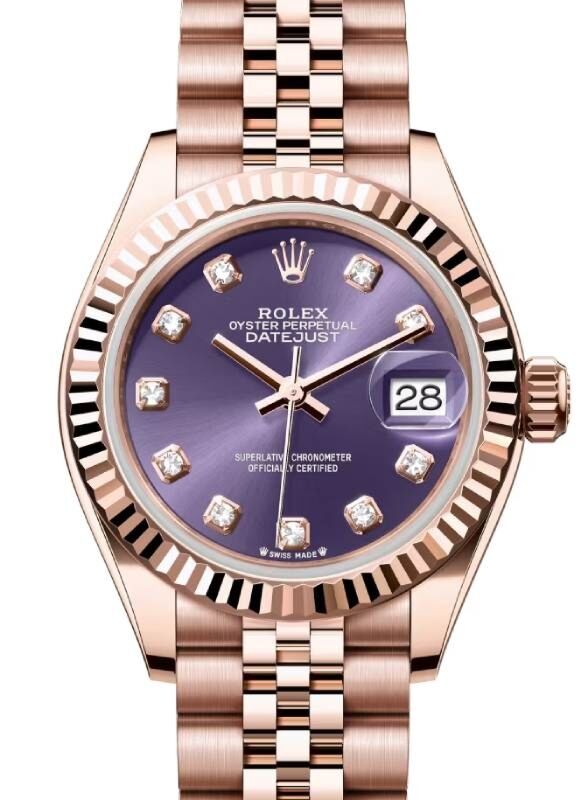 Rolex Lady-Datejust 28 28 mm 279175ADJ Rose Gold Aubergine