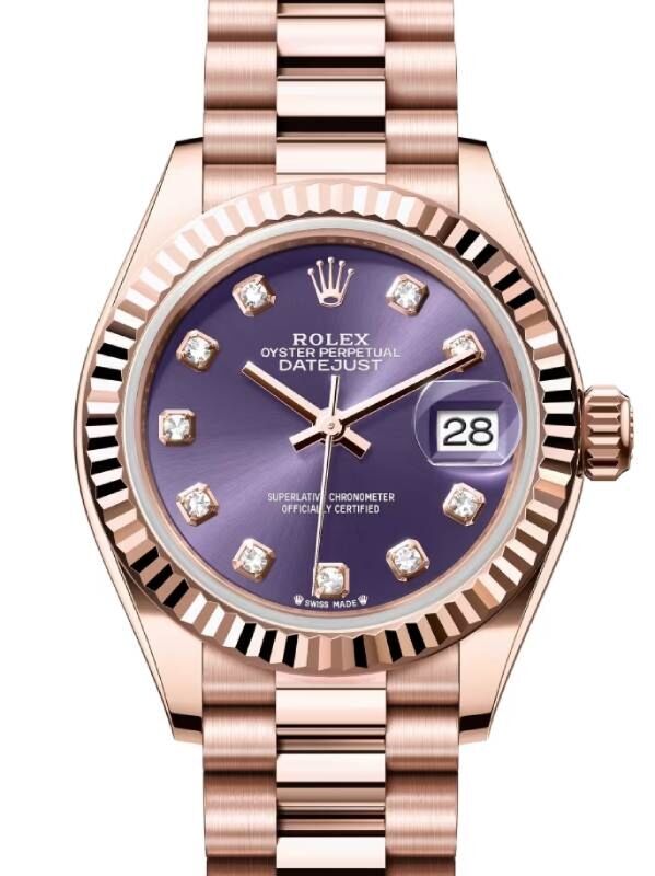 Rolex Lady-Datejust 28 28 mm 279175ADP Rose Gold Aubergine