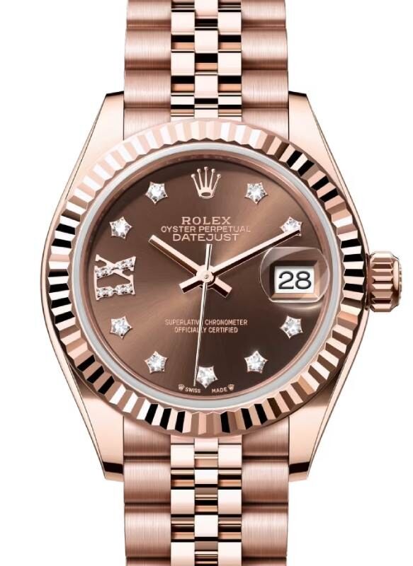 Rolex Lady-Datejust 28 28 mm 279175CDRIXJ Rose Gold Chocolate