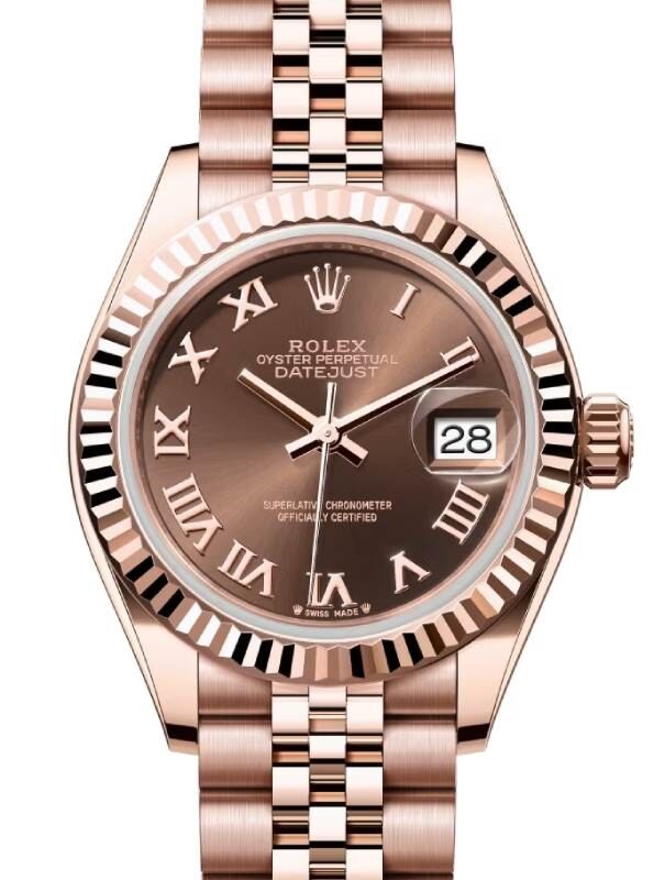 Rolex Lady-Datejust 28 28 mm 279175CRJ Rose Gold Chocolate