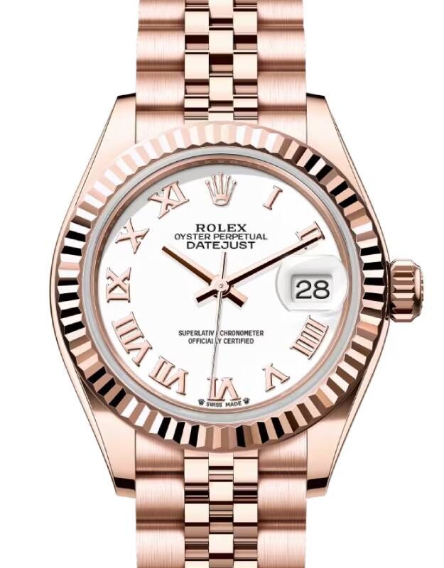Rolex Lady-Datejust 28 28 mm 279175WRJ Rose Gold White