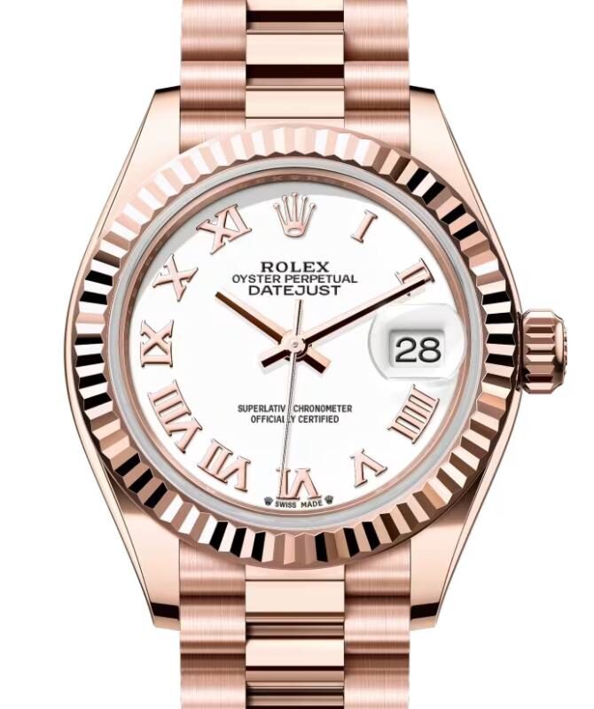 Rolex Lady-Datejust 28 28 mm 279175WRP Rose Gold White