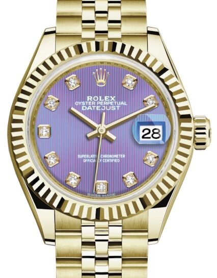 Rolex Lady-Datejust 28 28 mm 279178LDJ Yellow Gold Purple