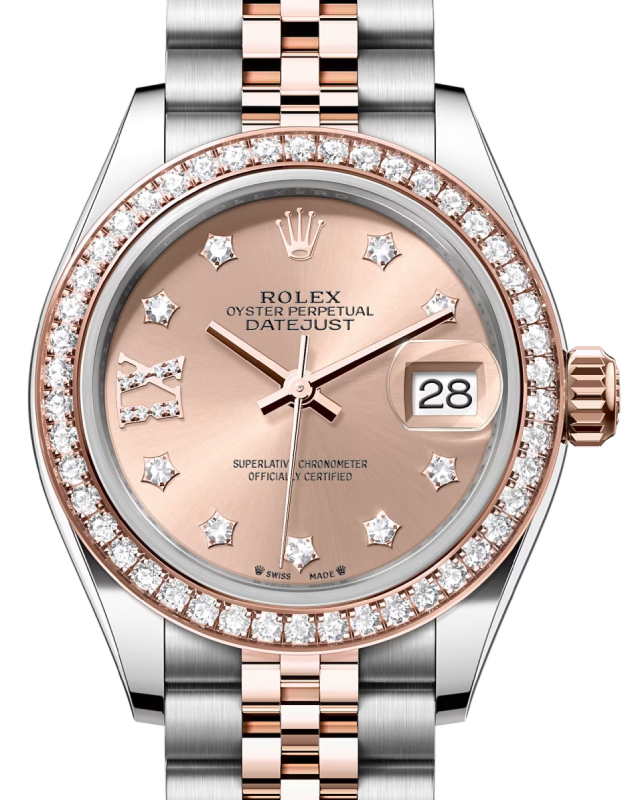 Rolex Lady-Datejust 28 28 mm 279381RBRROSEIXJ Steel/Rose Gold/Diamonds Rose